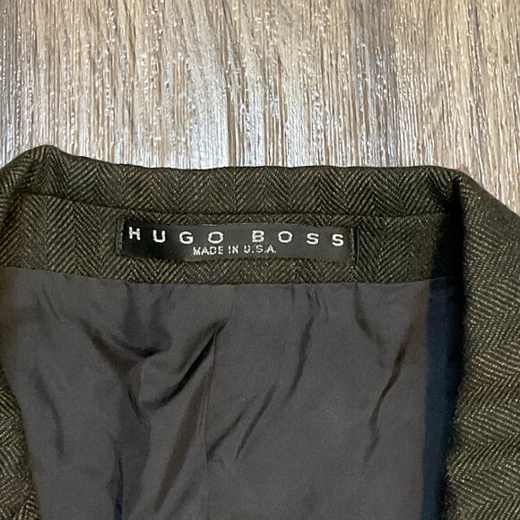 HUGO BOSS Blazer Sports Coat Suit Jacket Size 42S Cashmere & Wool USA Made - Picture 2 of 12